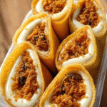 Thai Pancake Rolls with Pork Floss & Cream: Try This Delight! 3 Thai Pancake Rolls with Pork Floss & Cream