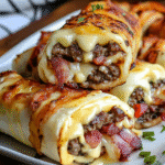 Bacon Cheeseburger Cheese Wraps