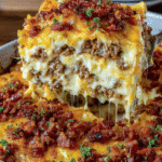 Bacon Cheeseburger Sheet Pan Lasagna