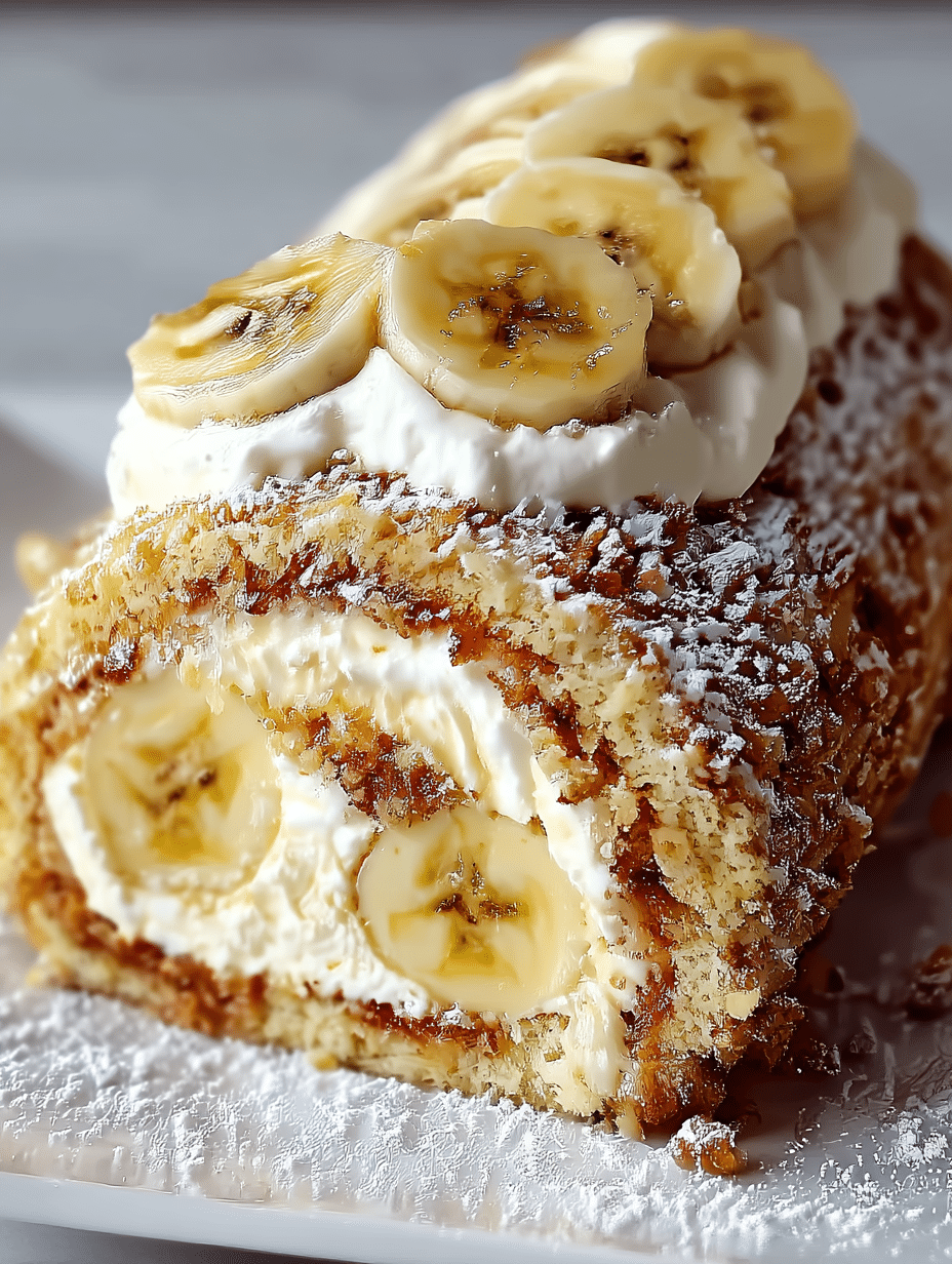 Banana Cream Cheesecake Roll: A Delightful Recipe! 2 Banana Cream Cheesecake Roll