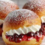 Berry Cream Brioche Bombs