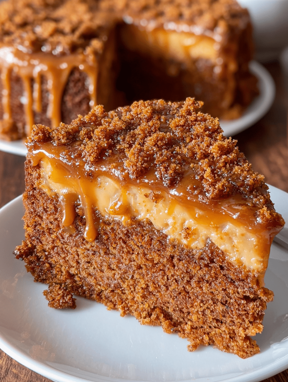 Biscoff Caramel Drip Cake