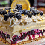 Blueberry Lemon Dream Icebox Cake