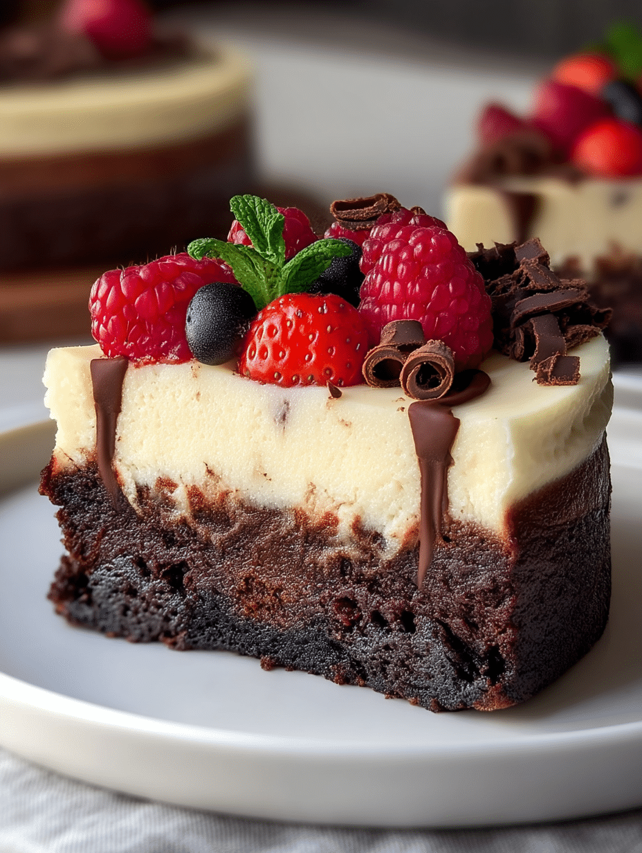 Brownie Cheesecake: Discover This Delicious Recipe Today! 2 Brownie Cheesecake
