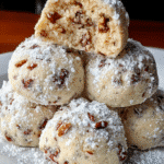 Buttery Pecan Snowball Cookies