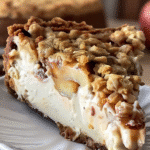 Caramel Apple Crisp Cheesecake