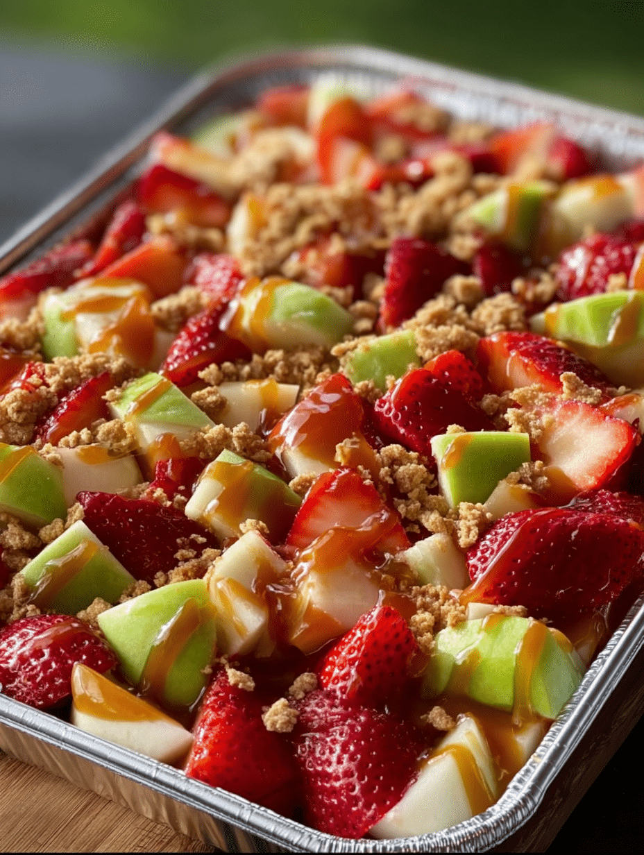 Caramel Cheesecake Fruit Salad