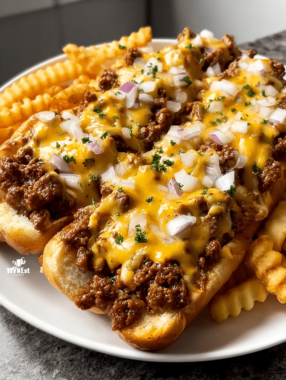 Cheesy Chili Dogs & Loaded Fries Platter is Irresistible! 4 Cheesy Chili Dogs & Loaded Fries Platter