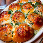 Cheesy Garlic Butter Pull-Apart Rolls