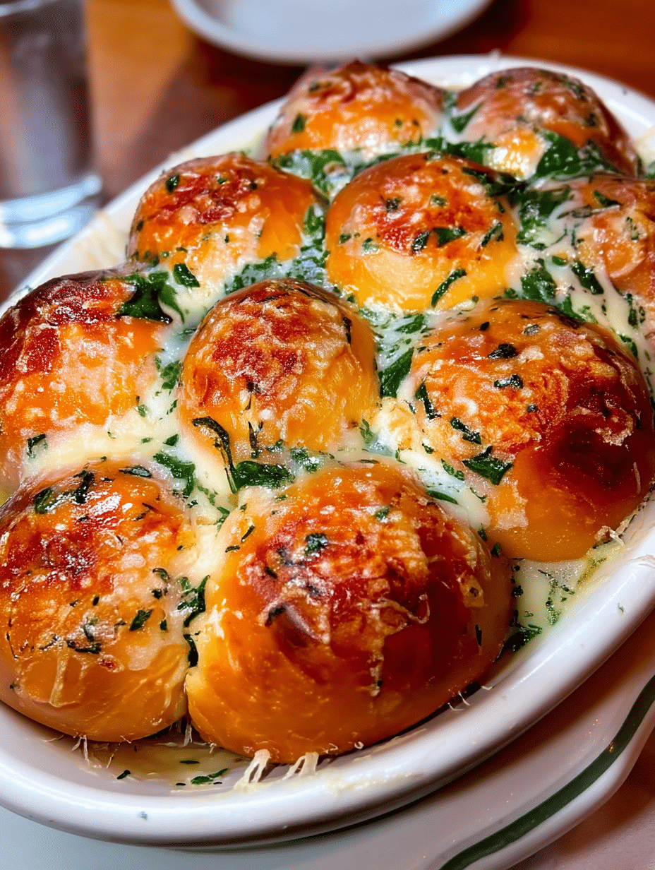 Cheesy Garlic Butter Pull-Apart Rolls