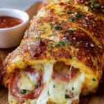 Cheesy Italian Stromboli Roll