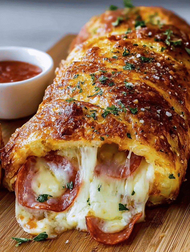 Cheesy Italian Stromboli Roll