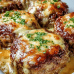 Cheesy Stuffed Mediterranean Meatloaf Cups