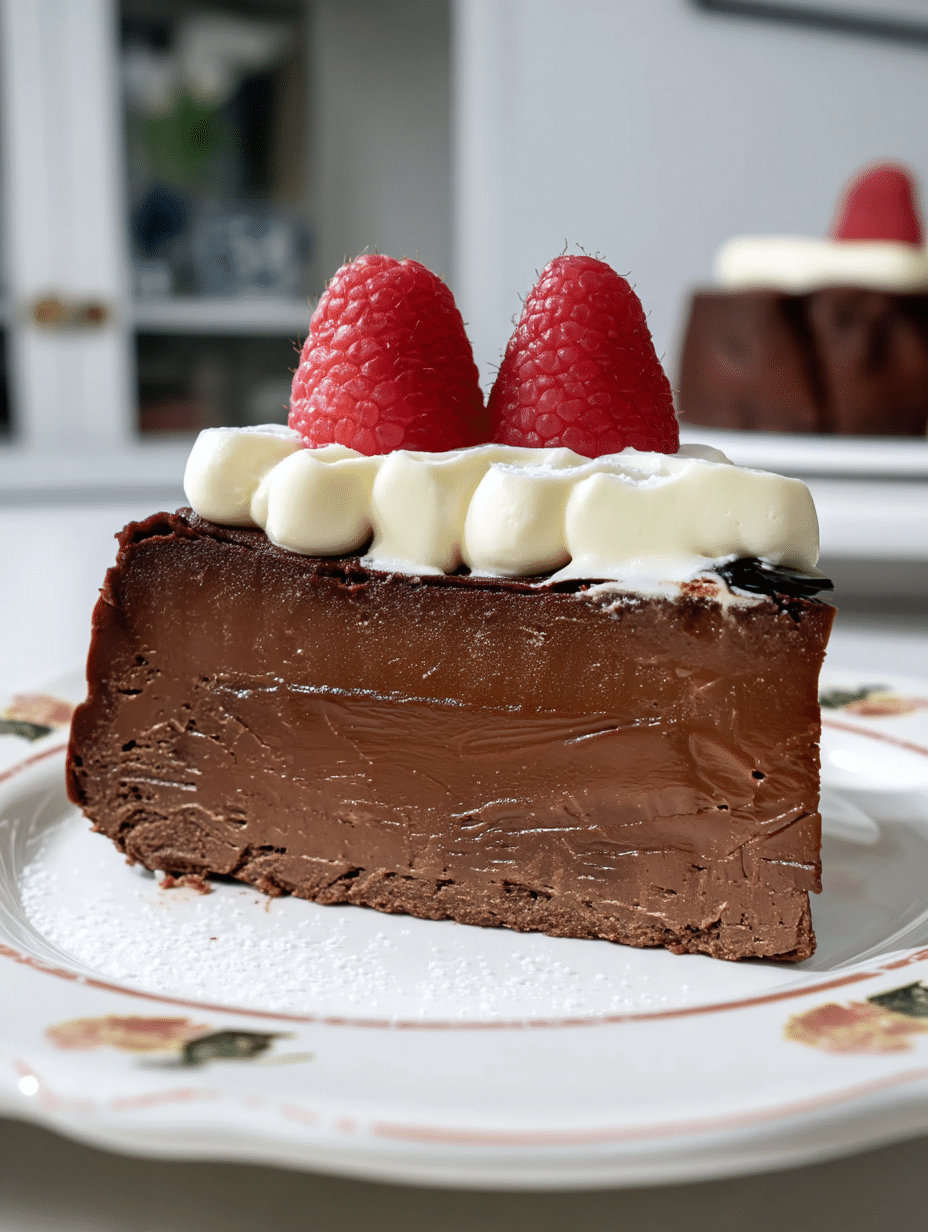 Chocolate Basque Cheesecake Bliss