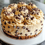 Chocolate Chip Cookie Dough Cheesecake: Indulge Now! 3 Chocolate Chip Cookie Dough Cheesecake