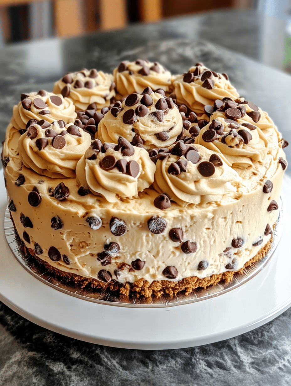 Chocolate Chip Cookie Dough Cheesecake: Indulge Now! 2 Chocolate Chip Cookie Dough Cheesecake