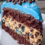 Chocolate Chip Cookie Dough Layer Cake