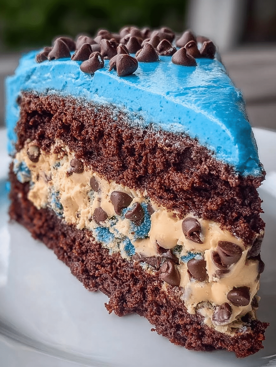 Chocolate Chip Cookie Dough Layer Cake