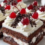 Classic Black Forest Cake Squares