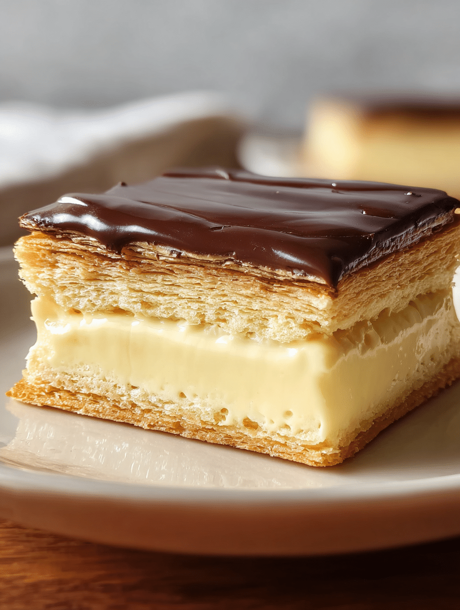 Classic clair Custard Slice