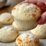 Coconut Cloud Cupcakes with Custard Hearts