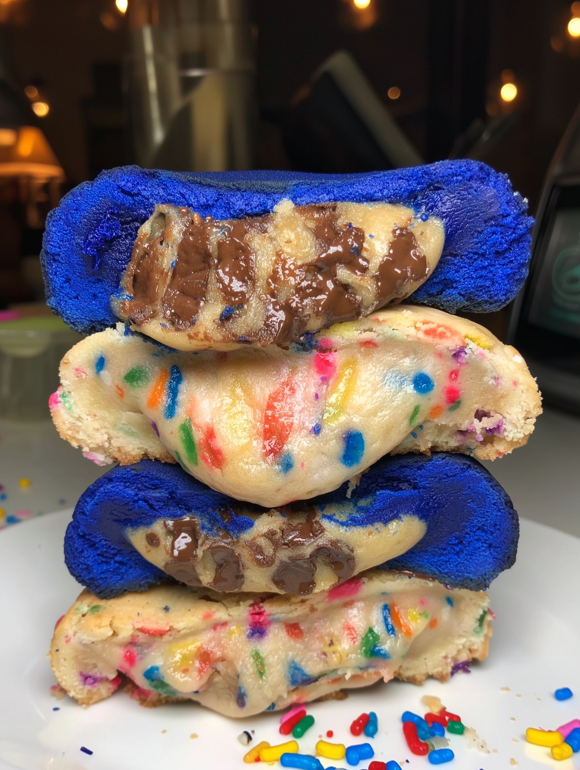Cosmic Funfetti & Galaxy Chocolate Chip Cookies