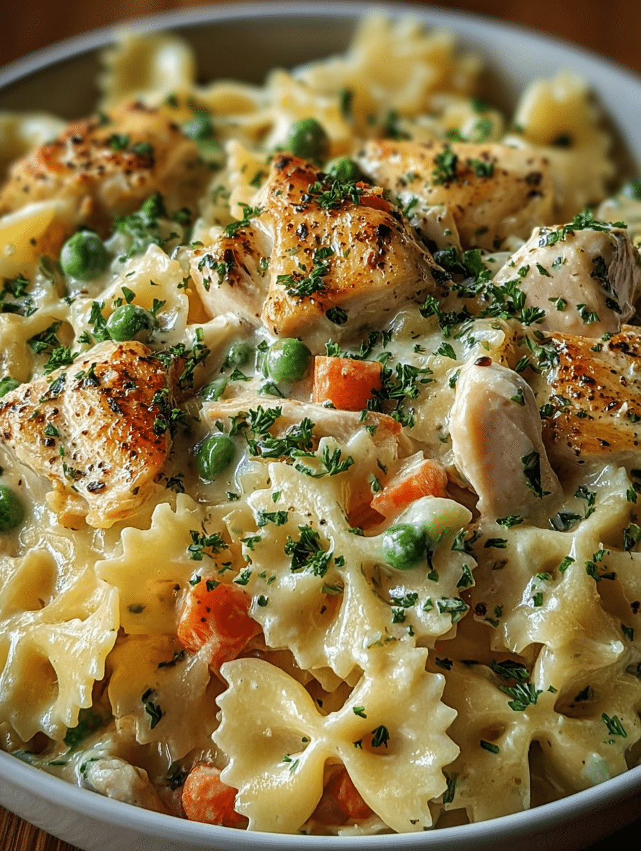 Creamy Chicken Pot Pie Pasta