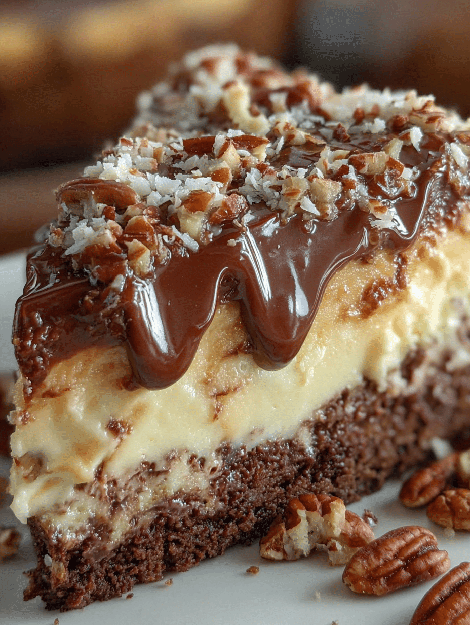 German Chocolate Cheesecake: A Decadent Delight Awaits! 2 German Chocolate Cheesecake