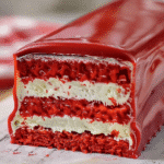 Glossy Red Velvet Mirror Cake 1