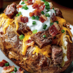Loaded Baked Potato with Steak