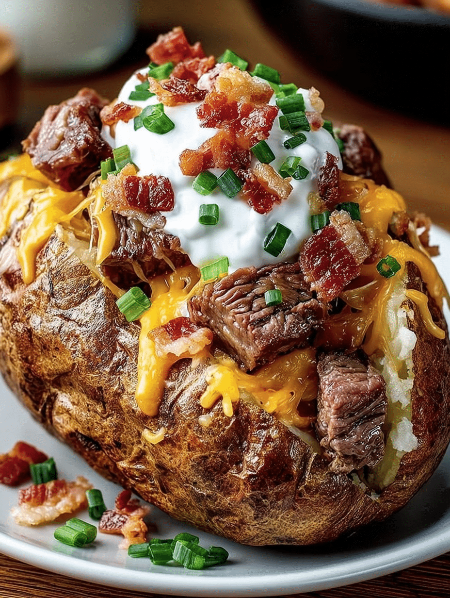 Loaded Baked Potato with Steak