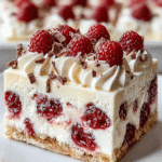 No-Bake Raspberry Cream Dream Bars