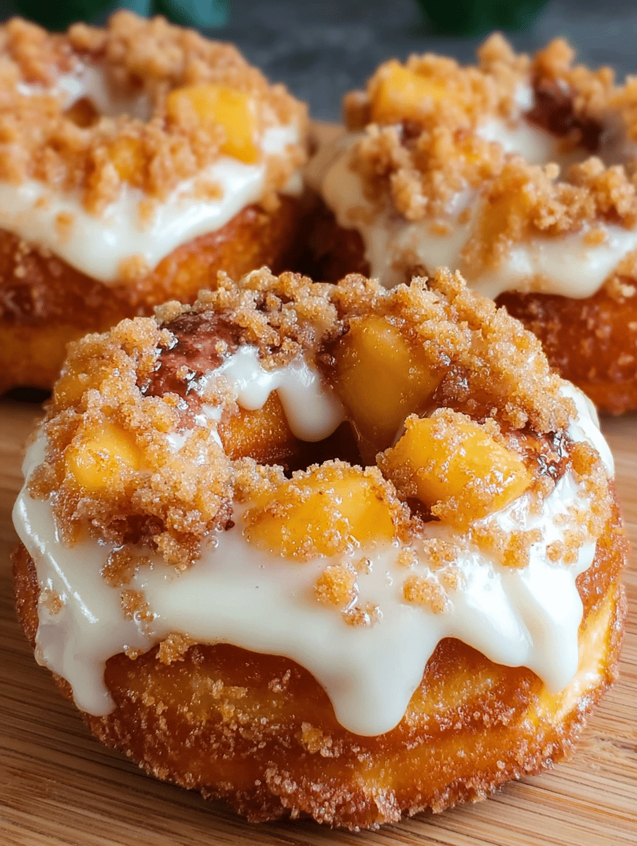 Peach Cobbler Donuts: Discover a Delectable Recipe! 2 Peach Cobbler Donuts