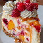 Peach Raspberry Swirl Cheesecake: Discover Its Bliss Today! 3 Peach Raspberry Swirl Cheesecake