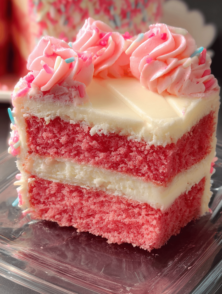 Pink Velvet Cream Cake