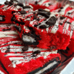 Red Velvet Oreo Blondies
