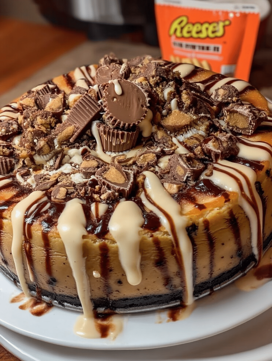 Reese’s Peanut Butter Explosion Cheesecake
