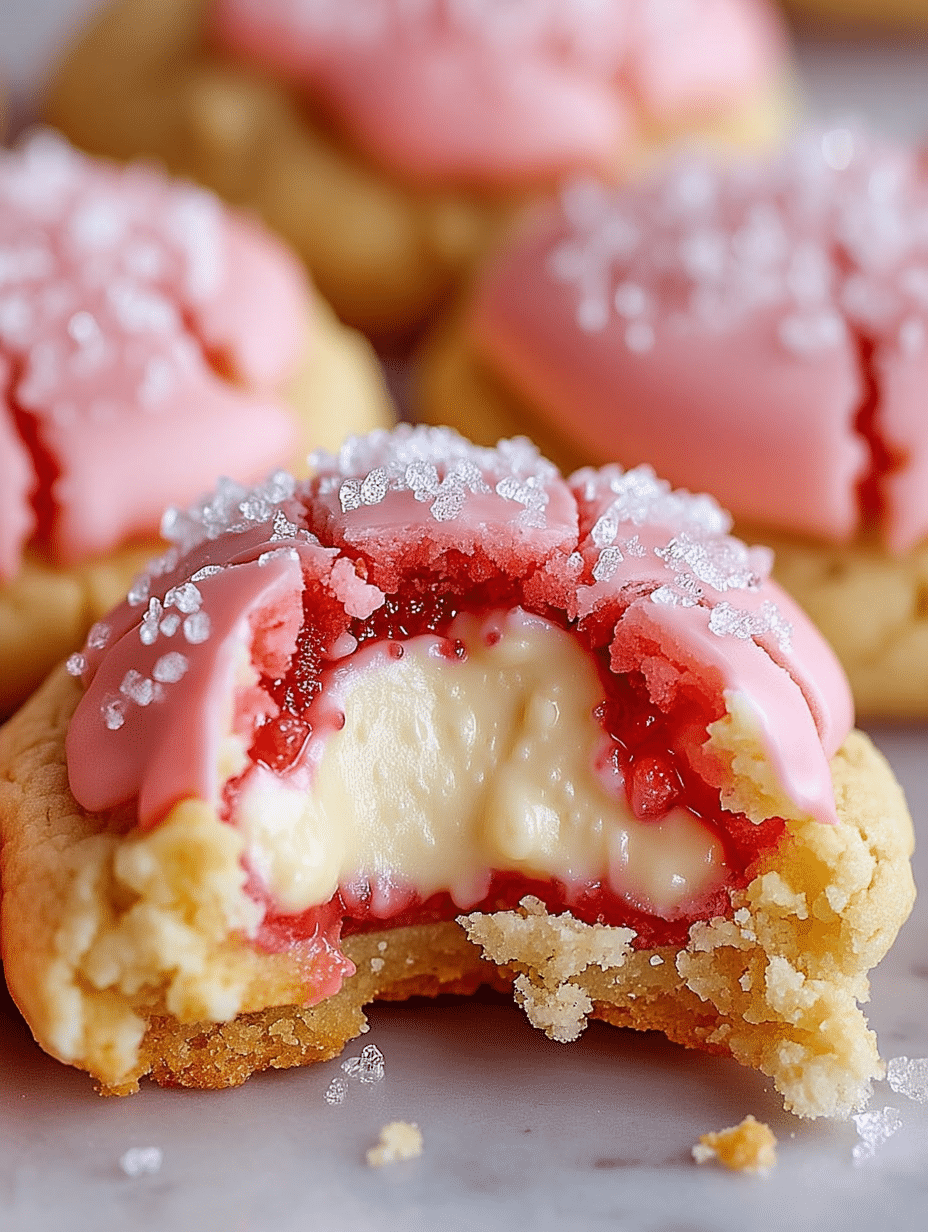 Strawberry Cream-Filled Sugar Cookies