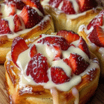 Strawberry Custard Danish Pastries