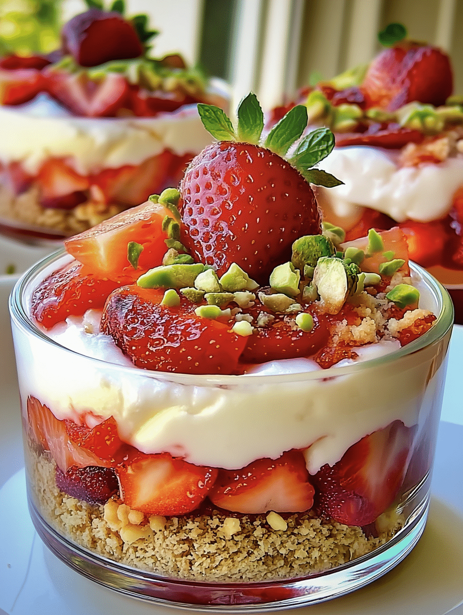 Strawberry, Pistachio & Shortbread Tartare: A Delightful Treat! 2 Strawberry, Pistachio & Shortbread Tartare