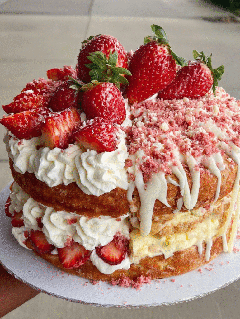 Strawberry Shortcake Banana Pudding Cake: Delight in Layers! 5 Strawberry Shortcake Banana Pudding Cake