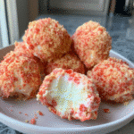 Strawberry Shortcake Cheesecake Bites