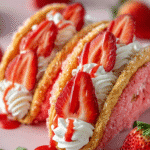 Strawberry Shortcake Dessert Tacos: A Sweet Treat Recipe! 3 Strawberry Shortcake Dessert Tacos
