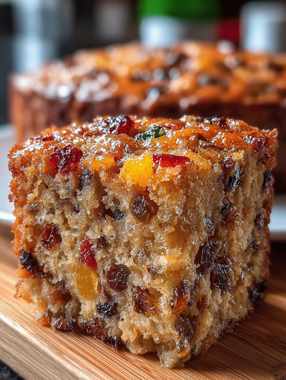 Tropical Caribbean Fruitcake: A Delightful Holiday Treat 2 Tropical Caribbean Fruitcake