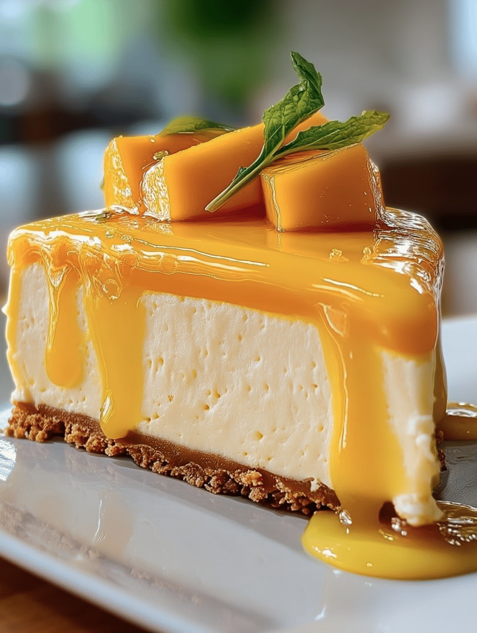 Tropical Mango Cheesecake