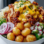 BBQ Chicken & Cheesy Potato Power Bowl