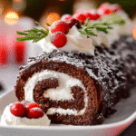 CLASSIC CHOCOLATE GANACHE YULE LOG