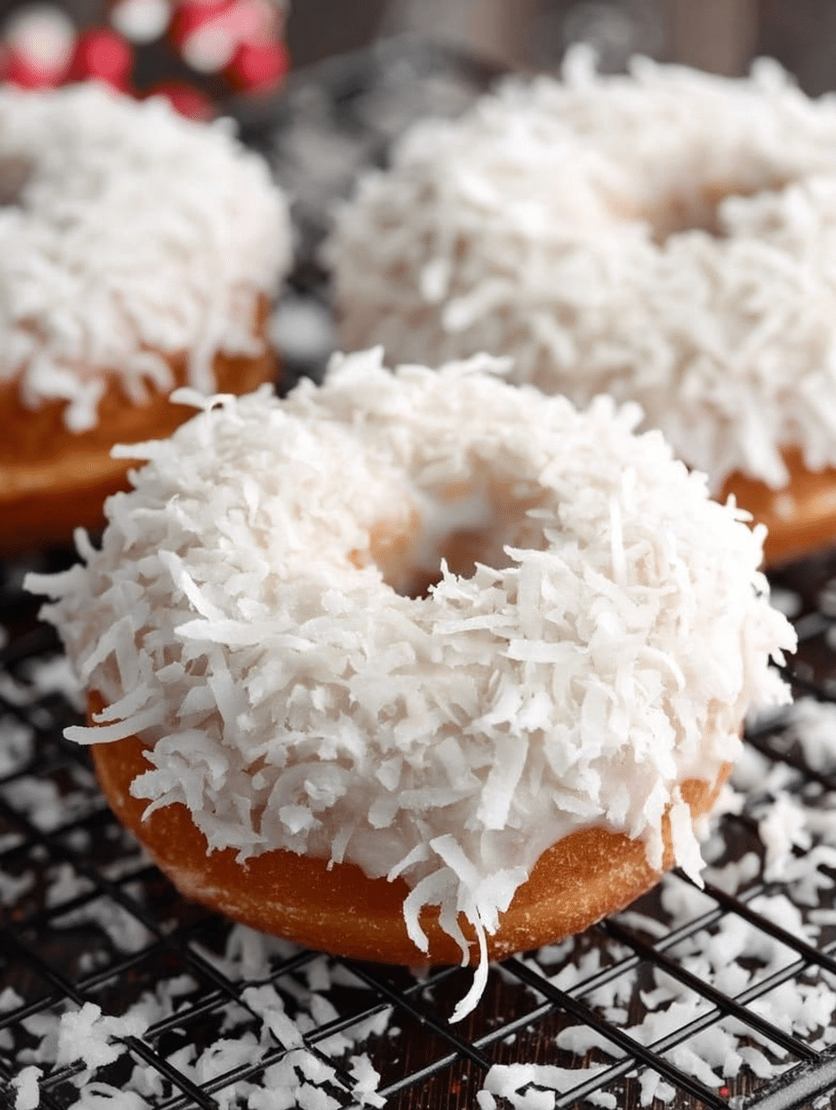 Coconut Snow Drift Donuts