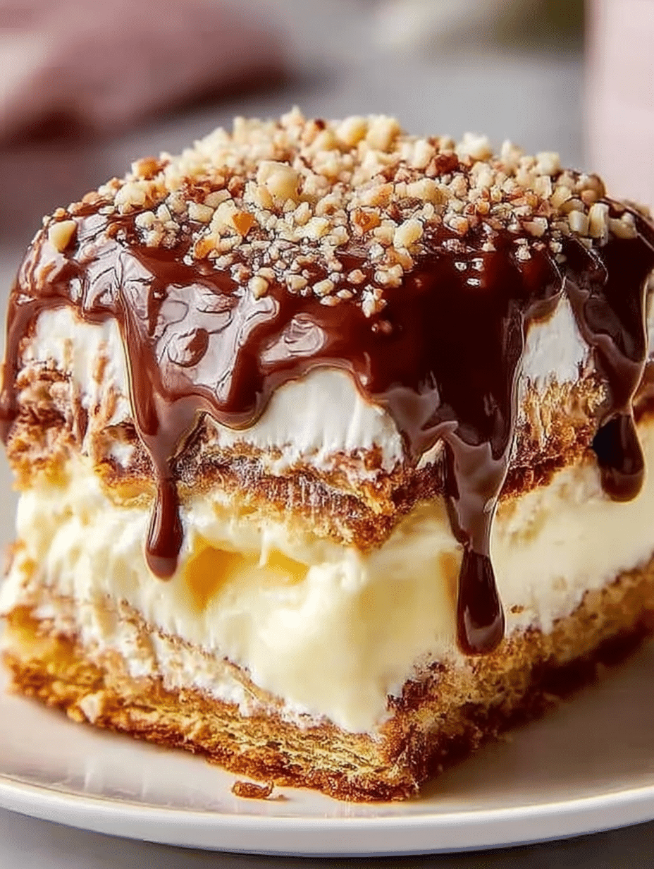 Creamy Chocolate Éclair Cake