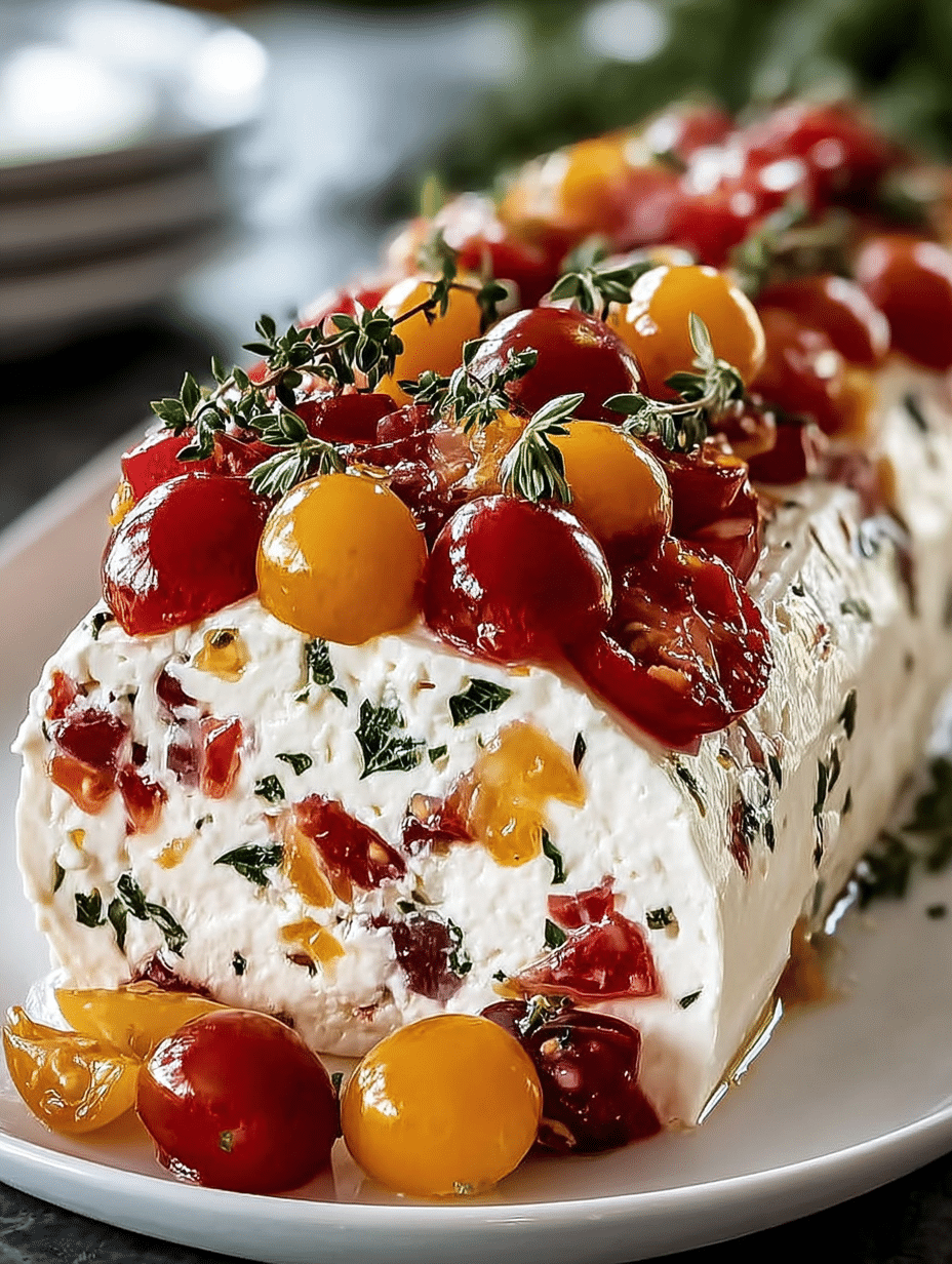 Creamy Tomato & Herb Cheese Terrine
